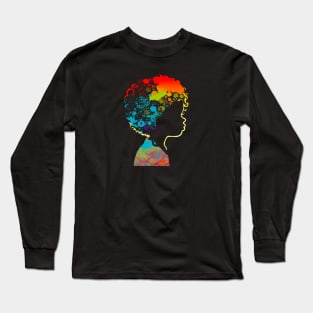 Colorful Child's Head #2 Long Sleeve T-Shirt